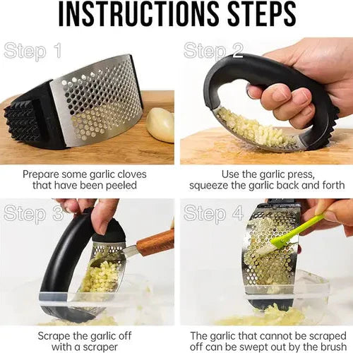 Garlic Press - Stainless Steel