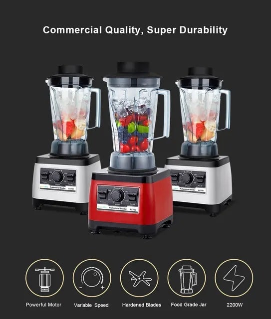 2 in 1 Heavy Duty Blender - 3 Liter - Orignal 1800 Watts
