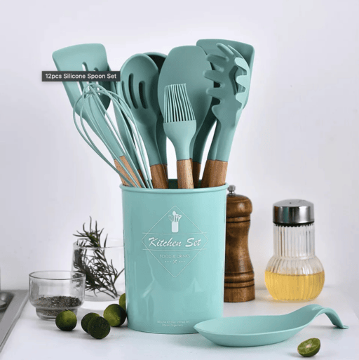 12 Pcs Silicone Cooking Spoon