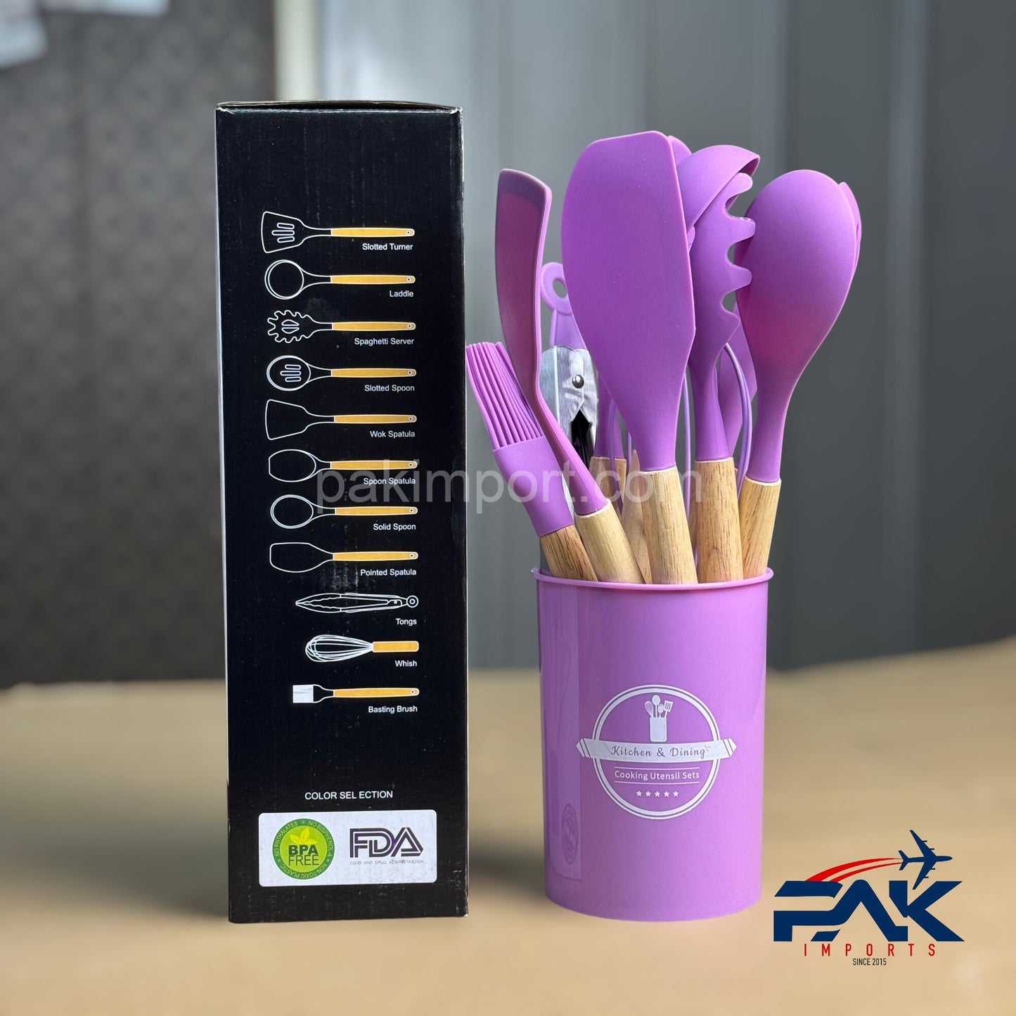 12 Pcs Silicone Cooking Spoon