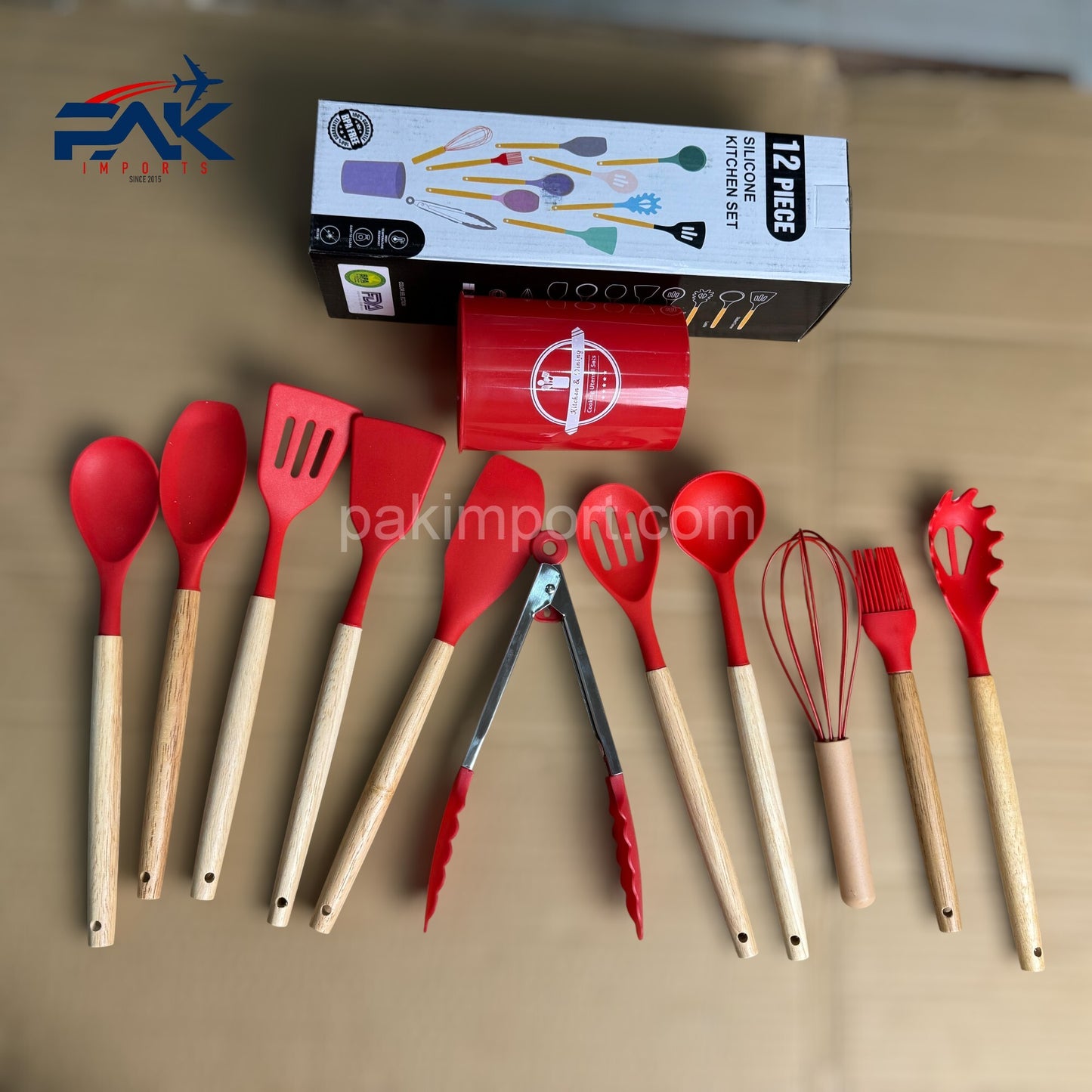 12 Pcs Silicone Cooking Spoon
