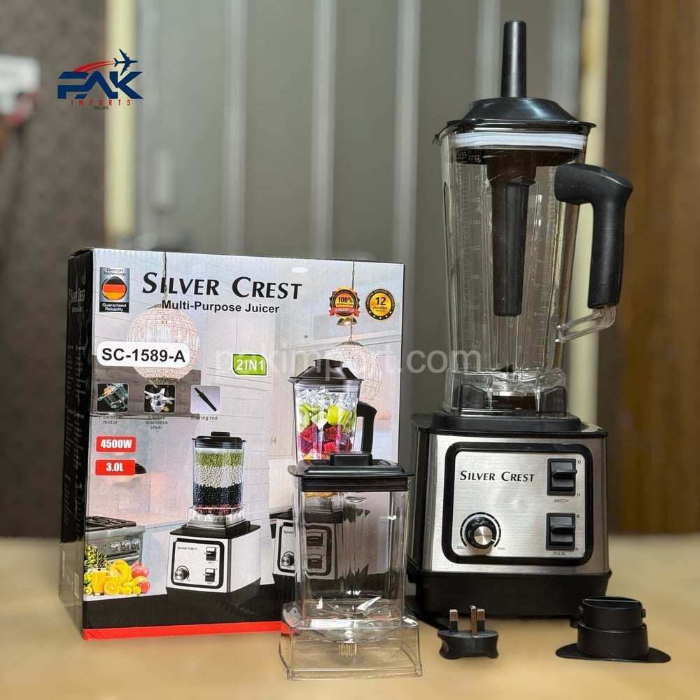Silver Crest 2-in-1 Blender & Grinder SC-1589-A
