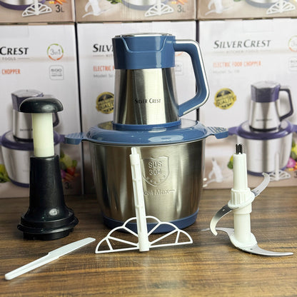 Silver Crest 3L Electric Chopper – 2-in-1 German Brand 🇩🇪