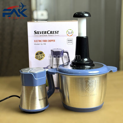 Silver Crest 3L Electric Chopper – 2-in-1 German Brand 🇩🇪
