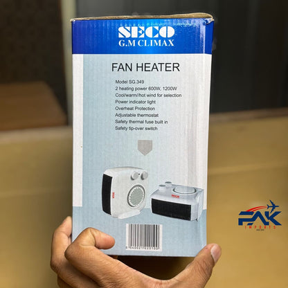 SECO Fan Heater - SG 349 - Imported 🔥