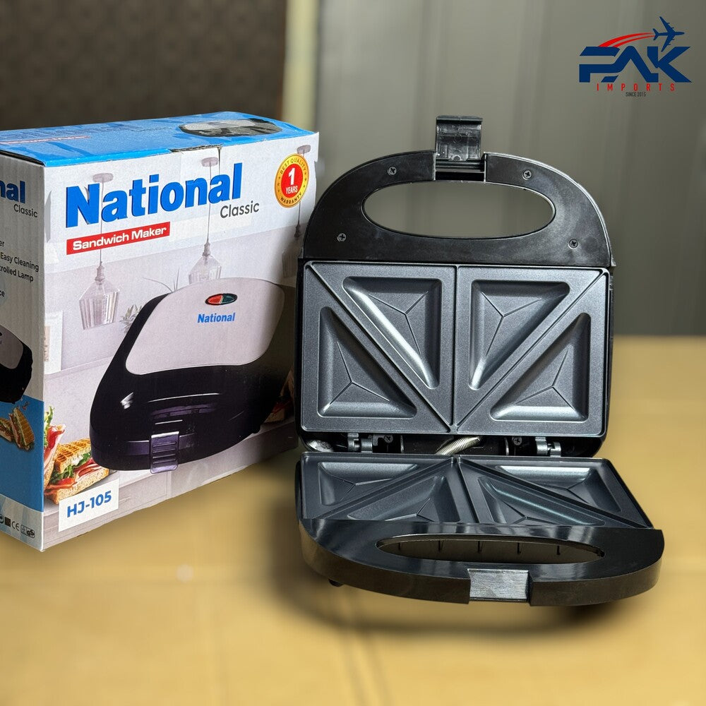 National Sandwich Maker : 1 Year Warranty