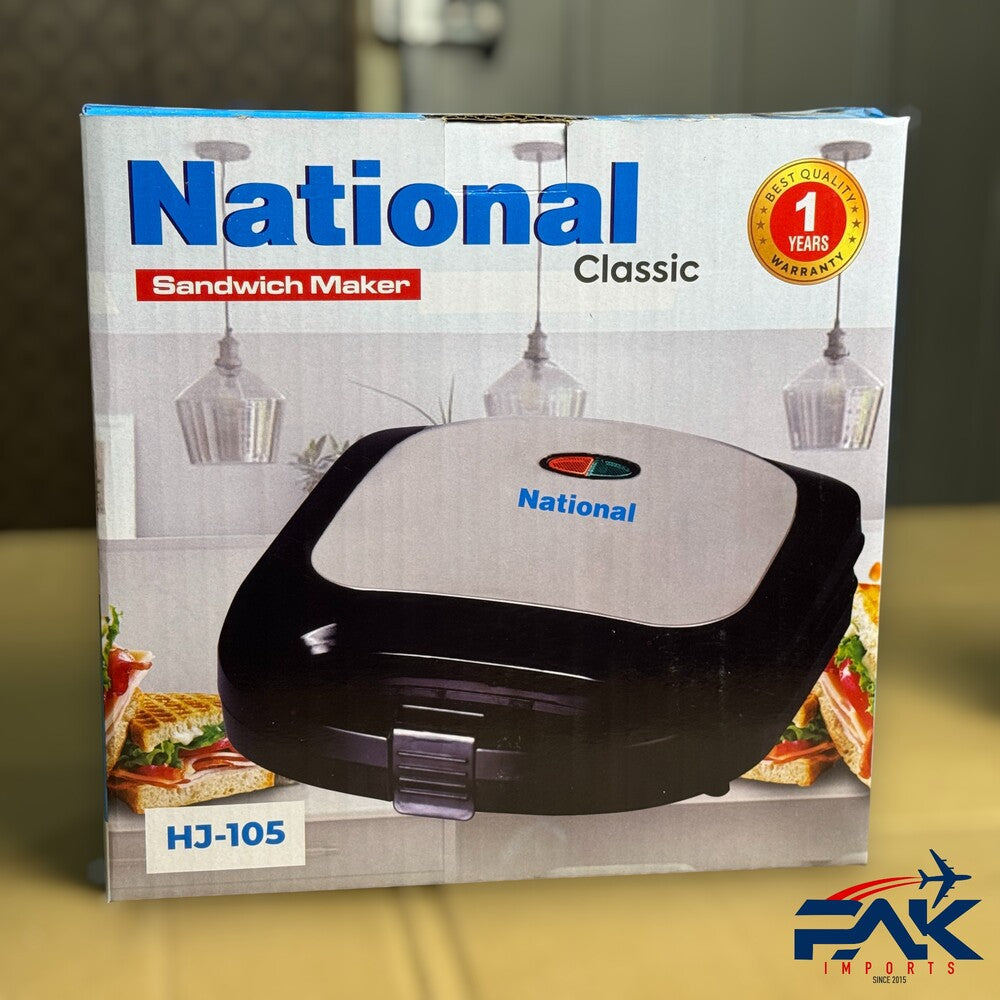 National Sandwich Maker : 1 Year Warranty