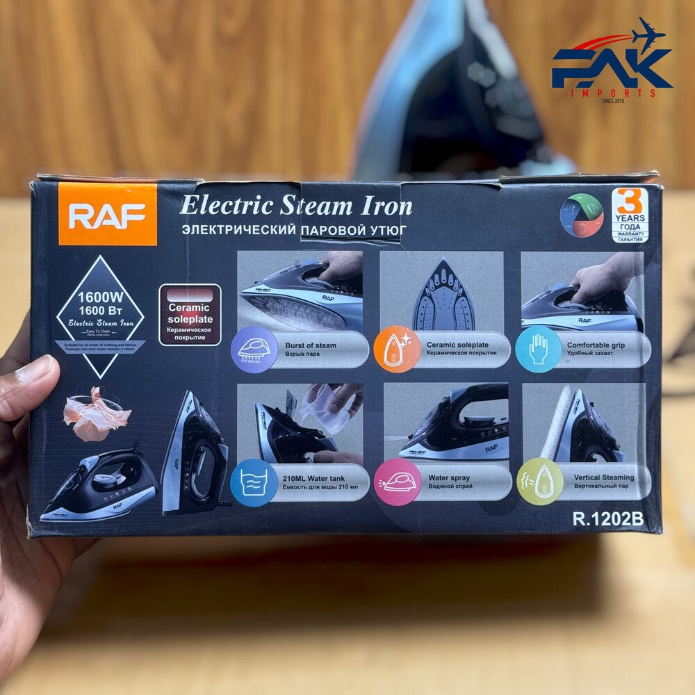 Electric Steam Iron RAF – Model R-1202 (Russia Imported)
