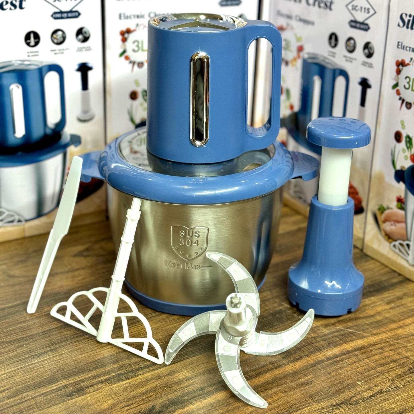 Silver Crest 2 in 1 Electric Chopper - Heavy Duty - 3 Liter