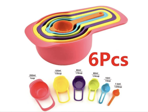 6 Pcs Measuring Cups