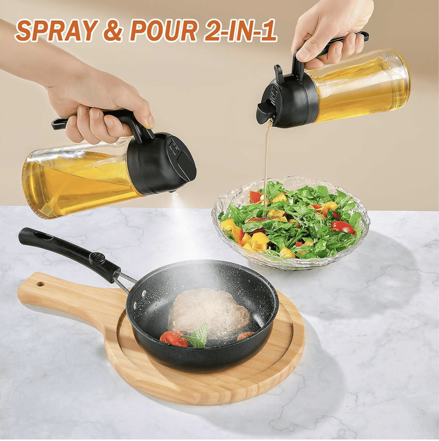 2-in-1 Oil Spray Bottle