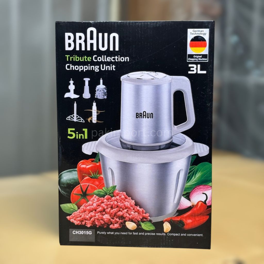 LOT Imported Braun 5-in-1 Electric Chopper 3L – CH3016G