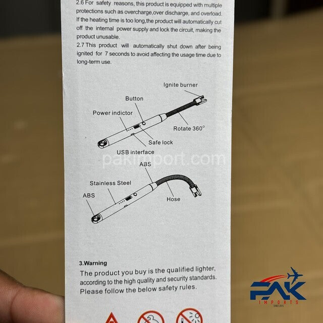 USB-C Rechargeable Kitchen Stove Lighter