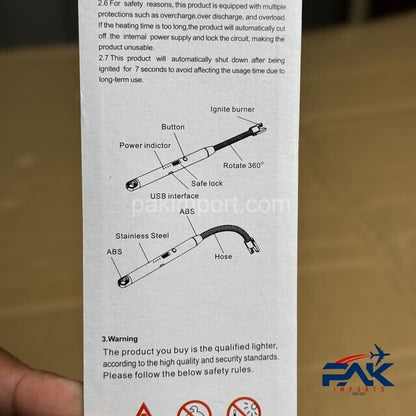 USB-C Rechargeable Kitchen Stove Lighter