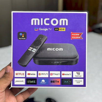 Imported MICOM Google Android TV Box – 8K HDR